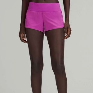 Purple Lululemon Speed Up Shorts